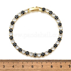 Brass Enamel Link & Charm Bracelets&nbsp;BJEW-Z094-02G-02B