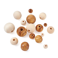 Unfinished Natural Wood Beads&nbsp;WOOD-TA0002-41-LF