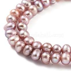 Natural Cultured Freshwater Pearl Beads Strands&nbsp;PEAR-C003-10E