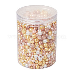 11 Strands 11 Styles Baking Paint Pearlized Glass Pearl Round Bead Strands&nbsp;HY-CW0001-04
