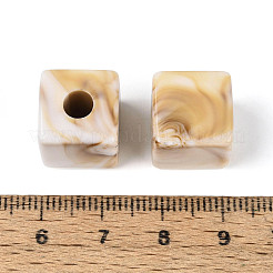Two Tone Opaque Acrylic European Beads&nbsp;OACR-N157-06