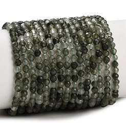 Natural Green Rutilated Quartz Beads Strands&nbsp;GG-CBA9722-A05-3mm