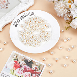 100Pcs Resin Imitation Pearl Buttons&nbsp;BUTT-CY0001-05