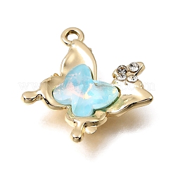 UV Plating Alloy Crystal Rhinestone Pendants&nbsp;RB-CBAD37D-22G