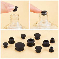 30Pcs 5 Style Silicone Bottle Seal Plug&nbsp;AJEW-GF0008-09A