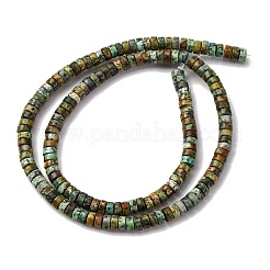 Natural African Turquoise(Jasper) Beads Strands&nbsp;G-L624-I04-2x4mm