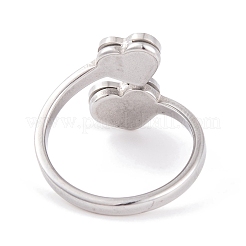 304 Stainless Steel Finger Ring&nbsp;RJEW-C086-18-P