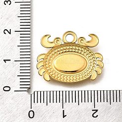 304 Stainless Steel Pendant Cabochon Settings&nbsp;STAS-E545-04C-G