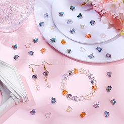 200Pcs 10 Styles Mixed Styles Electroplate Transparent Glass Beads Strands&nbsp;EGLA-SC0001-57