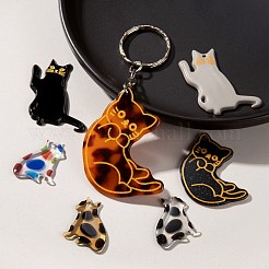 Cat/Kitten Pendant Kit for DIY Jewelry Making Finding Kit&nbsp;DIY-LS0004-04