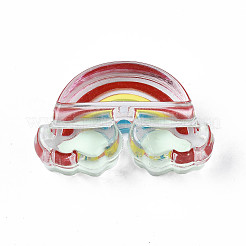 Transparent Acrylic Enamel Beads&nbsp;OACR-N130-026-01
