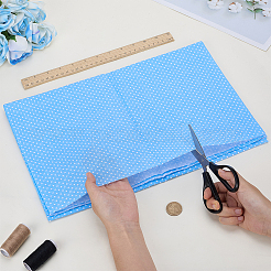 Polka Dot Pattern Cotton Fabrics&nbsp;DIY-WH0622-485D