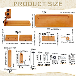 1Set Wood Thread Holder&nbsp;AJEW-PH0006-91