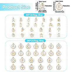 2Bags 2 Styles Initial Letter A~Z Alphabet Enamel Charms&nbsp;ENAM-TA0003-68