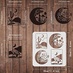 Plastic Reusable Drawing Painting Stencils Templates&nbsp;DIY-WH0172-395