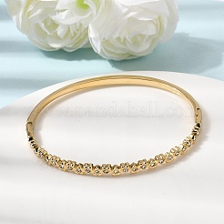 304 Stainless Steel Rhinestone Hinged Bangles for Women&nbsp;BJEW-B168-03B-G