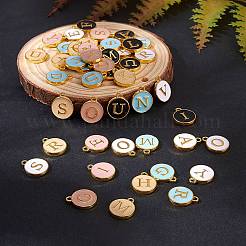 Golden Plated Alloy Enamel Charms&nbsp;ENAM-SZ0001-02G