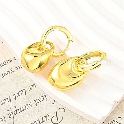 Nuggets Brass Hoop Earrings for Women&nbsp;EJEW-U057-06B-01G
