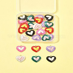 30Pcs 6 Colors Alloy Enamel Pendants&nbsp;FIND-FS0004-06
