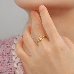 304 Stainless Steel Finger Rings for Women&nbsp;RJEW-L129-01G