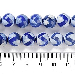 Natural Tibetan Wave Pattern dZi Agate Beads Strands&nbsp;G-B084-A05-01