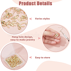 44Pcs 11 Style Rack Plating Alloy Pendants&nbsp;FIND-HS0001-78