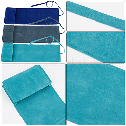 3Pcs 3 Colors Double-Sided Velvet Tarot Cards Storage Bags&nbsp;ABAG-CN0001-04