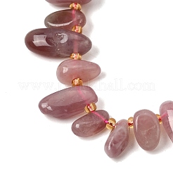 Natural Madagascar Rose Quartz Beads Strands&nbsp;GG-CBADF20-A02