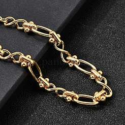 304 Stainless Steel Oval & Infinity Link Chain Bracelets for Women&nbsp;BJEW-K226-14A-G