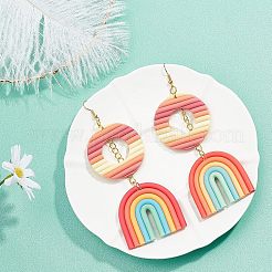 DIY 6 Pairs Polymer Clay Dangle Earring Kits&nbsp;DIY-FH0002-19