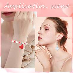 36Pcs 6 Styles Transparent & Opaque Resin Pendants&nbsp;RESI-SC0002-97