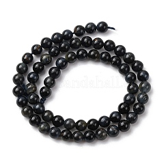 Natural Blue Tiger Eye Beads Strands&nbsp;G-Z116-A08-3mm