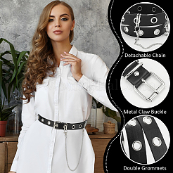 Punk Gothic PU Leather Belts&nbsp;AJEW-WH0515-43P
