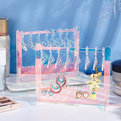 Acrylic Earring Display Stands&nbsp;EDIS-WH0021-18