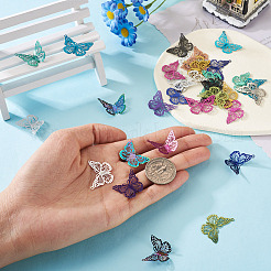 48Pcs 12 Colors 304 Stainless Steel Pendants&nbsp;STAS-TA0004-81