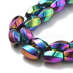 Electroplated Synthetic Magnetic Hematite Beads Strands&nbsp;G-P545-G01-02
