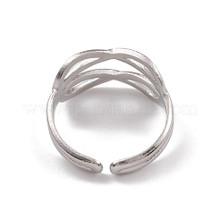 Non-Tarnish 304 Stainless Steel Cuff Rings&nbsp;RJEW-G285-40P