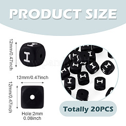 20Pcs Food Grade Eco-Friendly Silicone Beads&nbsp;SIL-TADJ0001-04I
