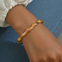 Real 18K Gold Plated Brass Bangles&nbsp;AJ8200-1