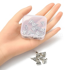 20Pcs 2 Style Tibetan Style Alloy Tube Bails&nbsp;TIBE-YW0001-29