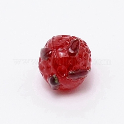 Handmade Lampwork Bead&nbsp;GLAA-WH0029-10