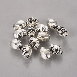 Metal Tibetan Style Alloy Beads&nbsp;PALLOY-B731-AS