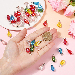 50Pcs Electroplate Glass Pendants&nbsp;FIND-SP0004-73