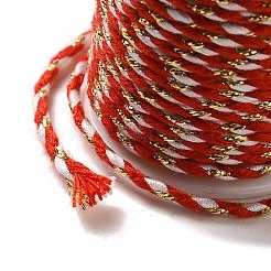 1 Roll 4-Ply Polycotton Cord with Metallic Thread&nbsp;OCOR-PH0004-11A