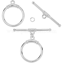 Brass Toggle Clasps&nbsp;KK-BBC0021-22C-S