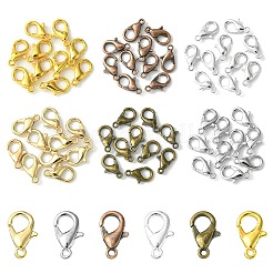 60Pcs 6 Colors Zinc Alloy Lobster Claw Clasps&nbsp;PALLOY-YW0001-81