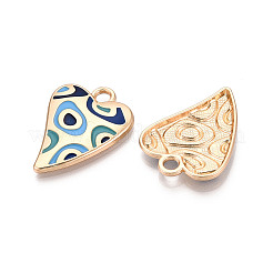 Rack Plating Alloy Enamel Pendants&nbsp;PALLOY-T091-15F