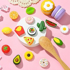 16Pcs 16 Styles Food Grade Eco-Friendly Silicone Focal Beads&nbsp;SIL-CJ0001-27