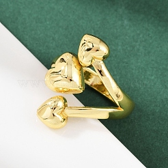 Brass Cuff Rings&nbsp;RJEW-C139-15B-G