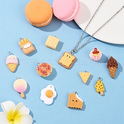 24Pcs 12 Styles Opaque Resin Pendants&nbsp;CRES-YW0001-34